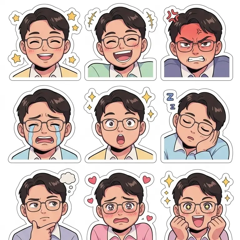Comic Sticker Style Prompt